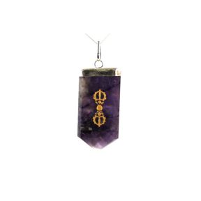 Amethyst Dorje Tongue Pendant