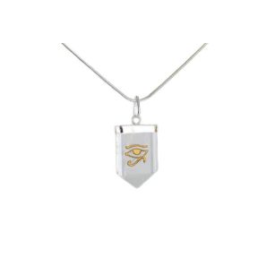 Quartz Eye Of Horus Tongue Pendant
