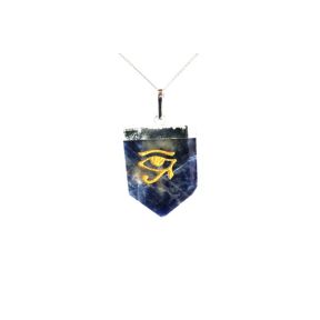Sodalite Eye Of Horus Tongue Pendant