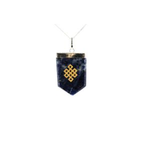 Sodalite Infinity Tongue Pendant