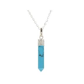 Howlite Blue TQE Pencil Pend