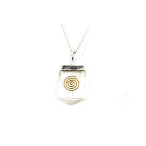 Quartz Swirl Tongue Pendant