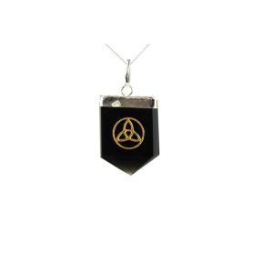 Tourmaline Triquetra Tongue Pendant