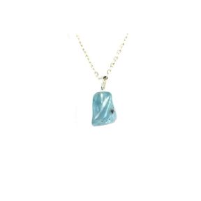 Topaz Blue Tumblestone Pendant