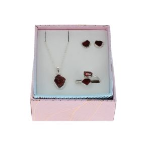 Garnet Jewelry Gift Set