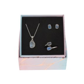 Rainbow Moonstone Jewelry Gift Set