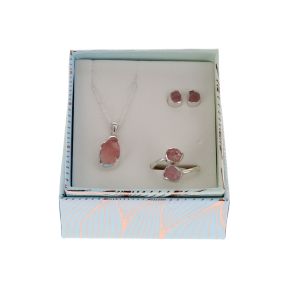 Rose Quartz Jewelry Gift Set
