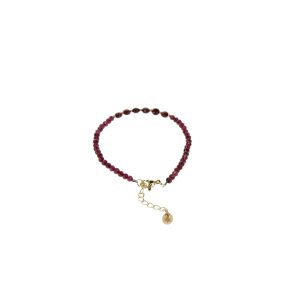 Garnet Faceted Bracelet