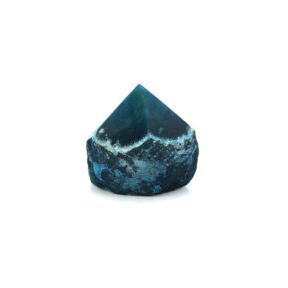 Teal Agate Part Polished Point 3