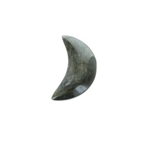 Golden Sheen Obsidian Crescent