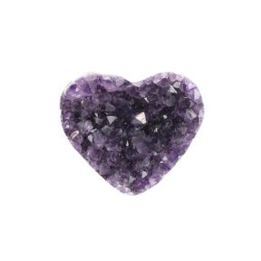 Amethyst Cluster Heart 3
