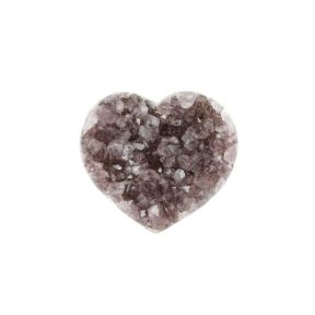 Amethyst Cluster Heart 8