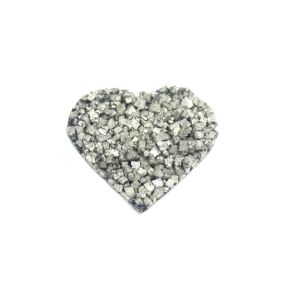 Extra Quality Hematite & Pyrite Heart Size 6