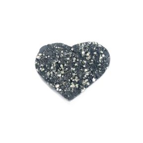 Hematite & Pyrite Heart