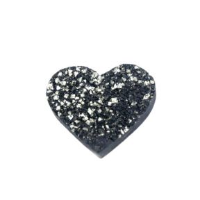 Hematite & Pyrite Heart