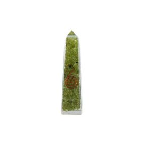 Peridot Orgone Obelisk