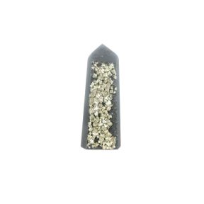 Hematite & Pyrite Polished Point Size 8