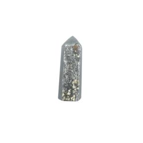 Hematite & Pyrite Polished Point