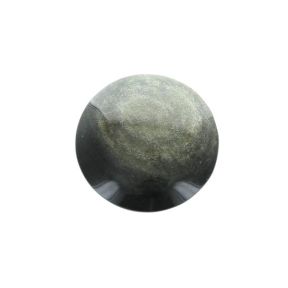 Golden Sheen Obsidian Round Palmstone