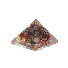 Mixed Crystal Orgone Pyramid