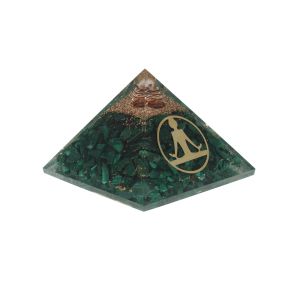 Malachite Meditation Man Pyramid