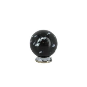 Snowflake Obsidian Sphere