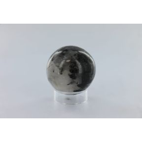 Tourmalinated Quartz Sphere 6