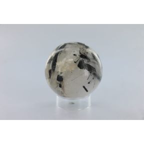 Tourmalinated Quartz Sphere 7