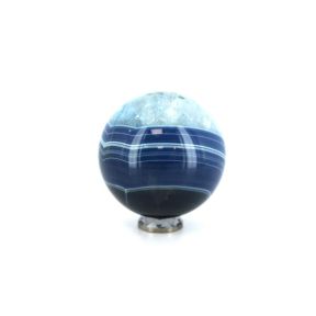 Blue Agate Sphere 3