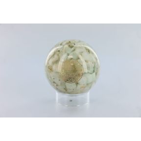 Amazonite Flower Of Life Orgone Sphere