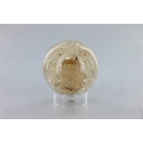 Quartz Hand Of Hamsa Orgone Sphere