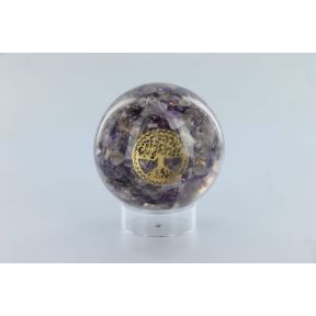 Amethyst Tree Of Life Orgone Sphere