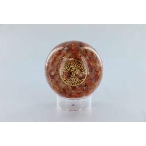 Carnelian Tree Of Life Orgone Sphere