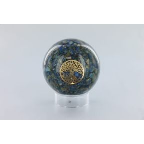Lapis Tree Of Life Orgone Sphere